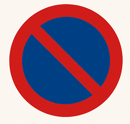 No parking sign Sweden